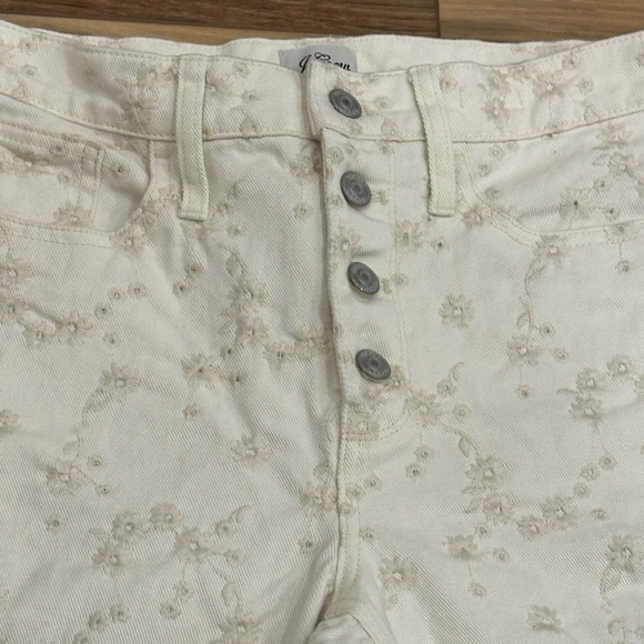 EUC J. Crew 10” Billie Demi Boot Crop Jean in Eyelet Size 28 - Picture 11 of 13